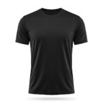 Men's Polyester Sports T-Shirt M – Black