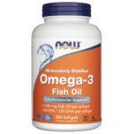 NOW Omega 3 1000mg 200 Soft Gels