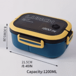 Double-layer sealed lunch box 1200 ml blue
