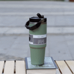 Thermal Mug 900 ml Green with Square Handle