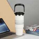 Thermal Mug 900 ml White with Round Handle
