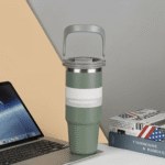 Thermal Mug 900 ml Green with Round Handle