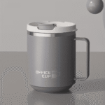 Stylish Stainless Steel Office Thermo Cup with Lid 500ml Grey