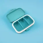 Pillbox turquoise three compartments TM