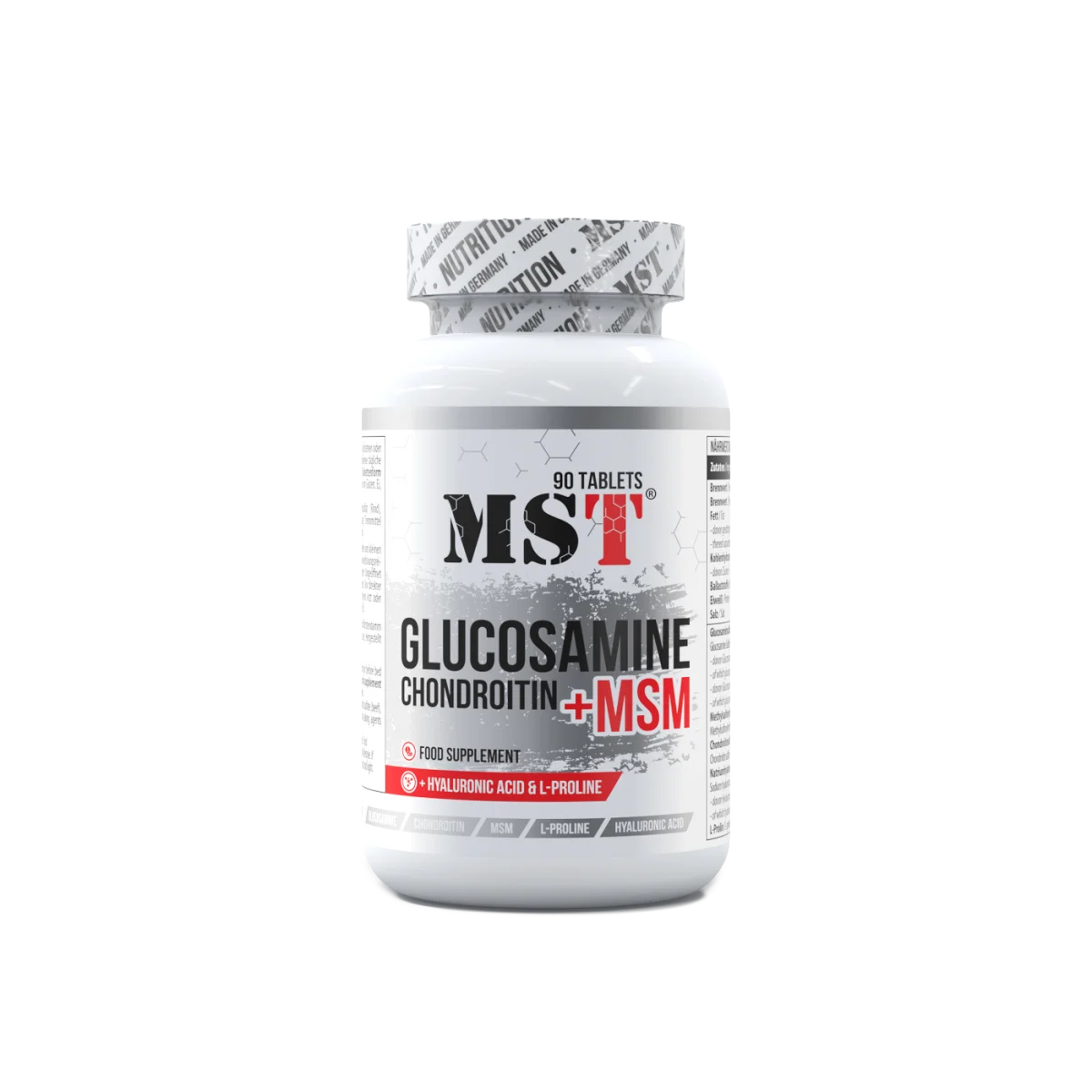 chondroitin-glucosamine-msm-ha-90-pills MST Chondroitin Glucosamine MSM + HA 90 Tabs - Image 1