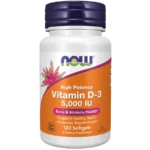 NOW Vitamin D3 5000 IU 120 softgels
