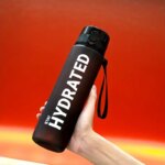 Sports Water Bottle 1000ml Black TM
