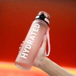 Sports Water Bottle 1000ml Pink TM